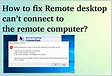 Remote desktop connection keeps crashing. r